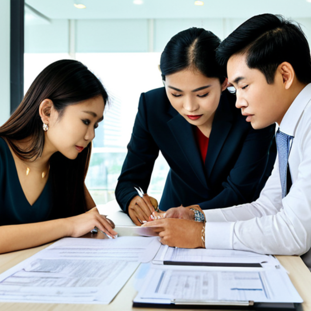 Teamwork in a Modern Thai Office**

A diverse team of professionals collaborating around a large table in a bright, modern office in Bangkok, Thailand. They are reviewing documents and discussing ideas, fully clothed in appropriate business attire. Safe for work, professional environment, perfect anatomy, natural proportions, well-formed hands, proper finger count, high quality, appropriate content, modest clothing.

**