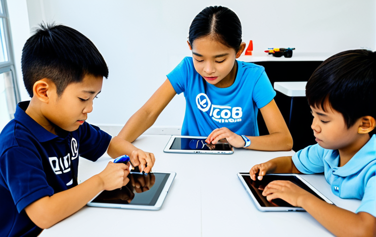 코딩교육지도사 온라인 강의 추천 - **A young student in a modest Thai school uniform, attentively coding on a laptop in a bright, moder...