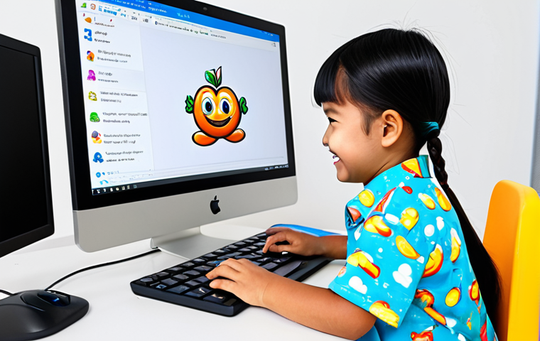 코딩교육지도사 온라인 강의 추천 - **A group of diverse Thai children collaborating on a coding project using tablets, building a robot...
