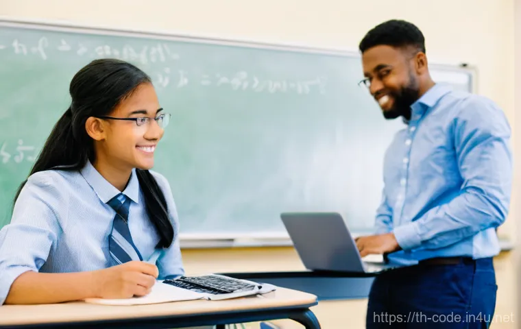 코딩교육지도사로서 팀 프로젝트 관리 방법 - **Prompt 2: Student Empowered by an AI Coding Assistant**
    "A focused young woman, around 16 year...