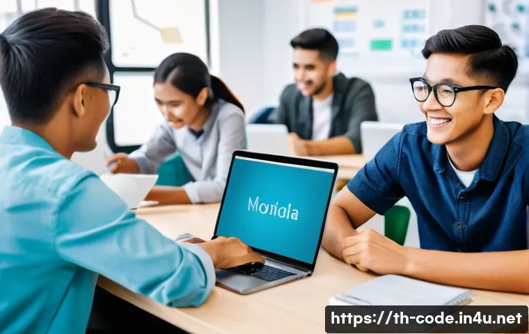 코딩교육지도사 포트폴리오 제작 팁 - A professional coding instructor in a modern classroom setting, teaching a diverse group of young ad...