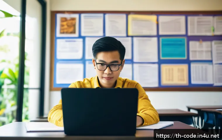 코딩교육지도사 자격증 응시료 및 비용 - A professional coding teacher in a modern classroom setting, wearing smart casual attire and glasses...