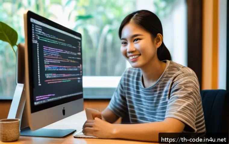 코딩교육지도사와 1대1 맞춤형 강의 사례 - A cozy and modern home study room scene showing a young Thai adult coding one-on-one with an experie...
