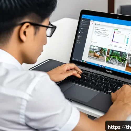 코딩교육지도사 교육 자료의 디지털화 사례 - A modern home office setup for an adult learner in Thailand, showing a professional Thai man in his ...