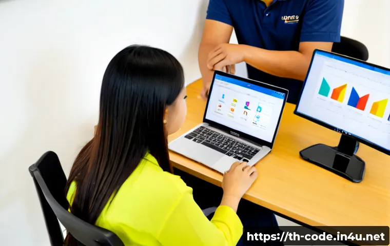 Home 29 코딩교육지도사와 실습 문제 제작 - Photorealistic Thai coding education instructor at a bright modern training desk in Bangkok, guiding...